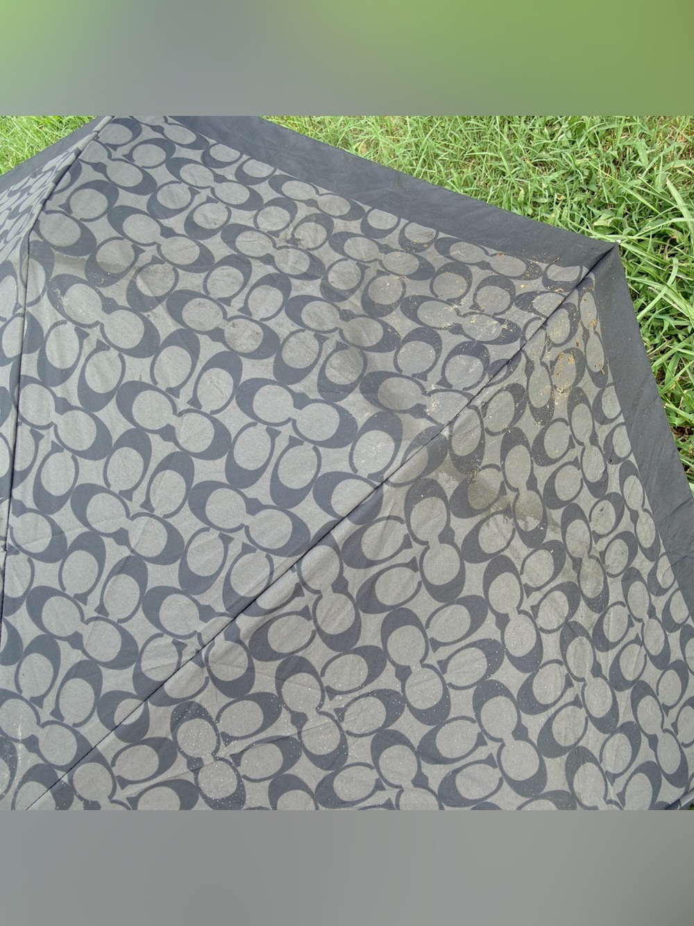 Coach Mini Signature Umbrella Graphite - Picture 16 of 16
